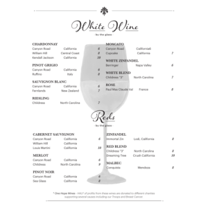 2021 Wine List